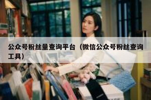 公众号粉丝量查询平台(微信公众号粉丝查询工具) 第1张 公众号粉丝量查询平台(微信公众号粉丝查询工具) 第1张