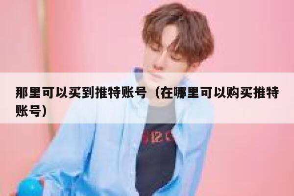 那里可以买到推特账号（在哪里可以购买推特账号） 第1张