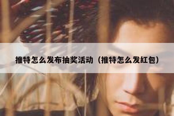 推特怎么发布抽奖活动（推特怎么发红包） 第1张