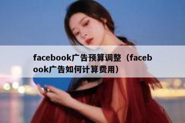 facebook广告预算调整（facebook广告如何计算费用） 第1张