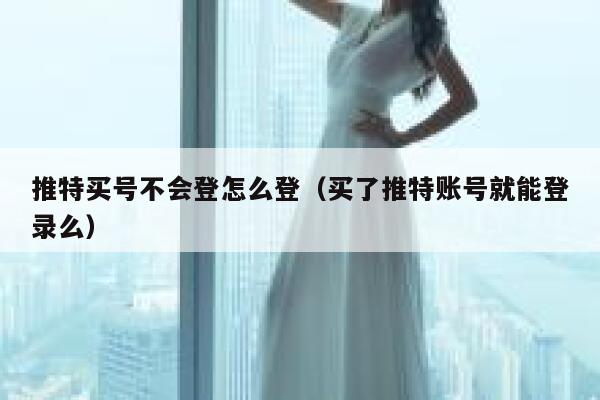 推特买号不会登怎么登（买了推特账号就能登录么） 第1张