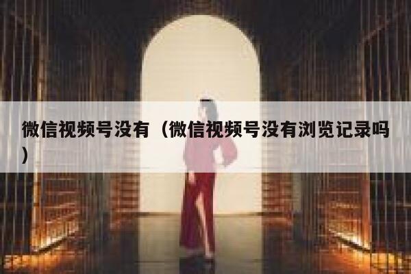 微信视频号没有（微信视频号没有浏览记录吗） 第1张