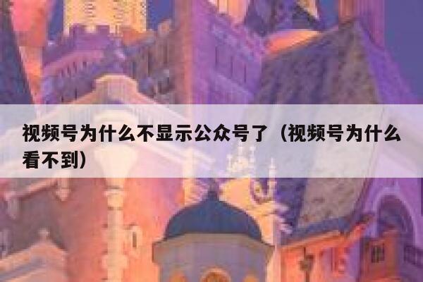 视频号为什么不显示公众号了（视频号为什么看不到） 第1张