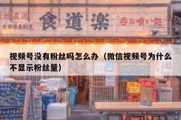 视频号没有粉丝吗怎么办（微信视频号为什么不显示粉丝量） 第1张