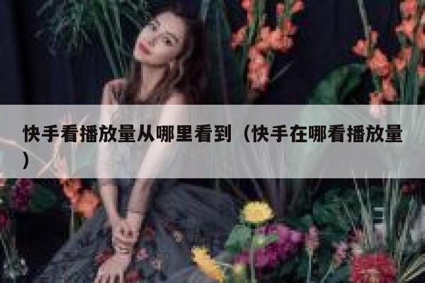 快手看播放量从哪里看到（快手在哪看播放量） 第1张