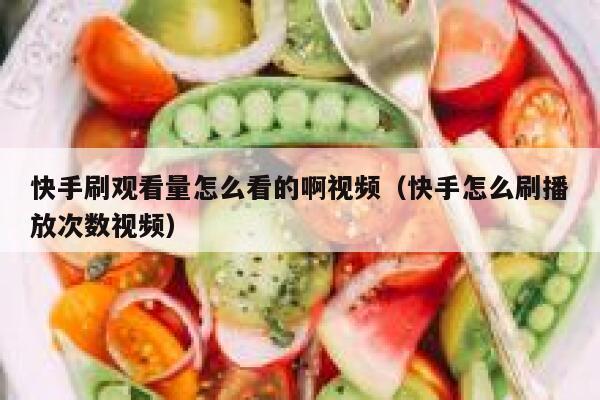 快手刷观看量怎么看的啊视频（快手怎么刷播放次数视频） 第1张