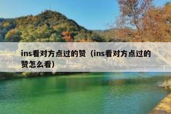 ins看对方点过的赞（ins看对方点过的赞怎么看） 第1张