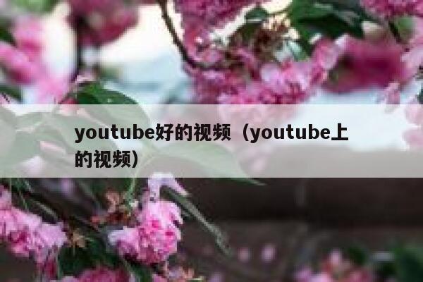 youtube好的视频（youtube上的视频） 第1张