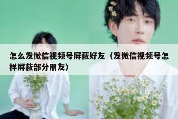 怎么发微信视频号屏蔽好友（发微信视频号怎样屏蔽部分朋友） 第1张