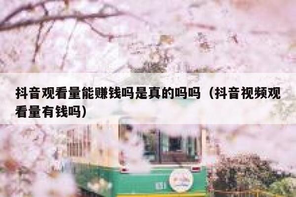 抖音观看量能赚钱吗是真的吗吗（抖音视频观看量有钱吗） 第1张