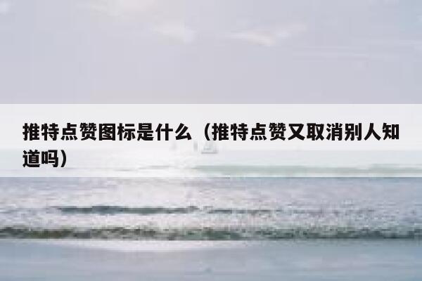 推特点赞图标是什么（推特点赞又取消别人知道吗） 第1张