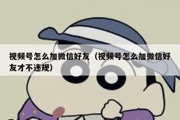 视频号怎么加微信好友（视频号怎么加微信好友才不违规） 第1张