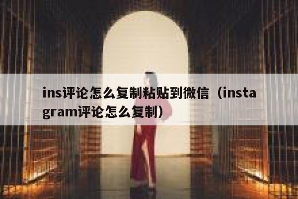ins评论怎么复制粘贴到微信（instagram评论怎么复制） 第1张