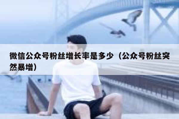 微信公众号粉丝增长率是多少（公众号粉丝突然暴增） 第1张