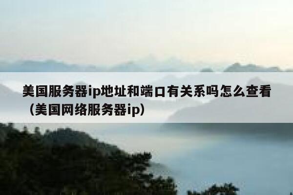 美国服务器ip地址和端口有关系吗怎么查看（美国网络服务器ip） 第1张