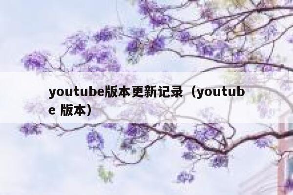 youtube版本更新记录（youtube 版本） 第1张