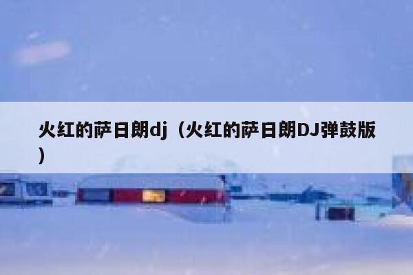 火红的萨日朗dj（火红的萨日朗DJ弹鼓版） 第1张