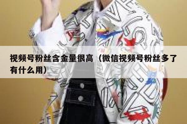 视频号粉丝含金量很高（微信视频号粉丝多了有什么用） 第1张