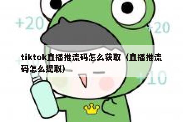 tiktok直播推流码怎么获取（直播推流码怎么提取） 第1张