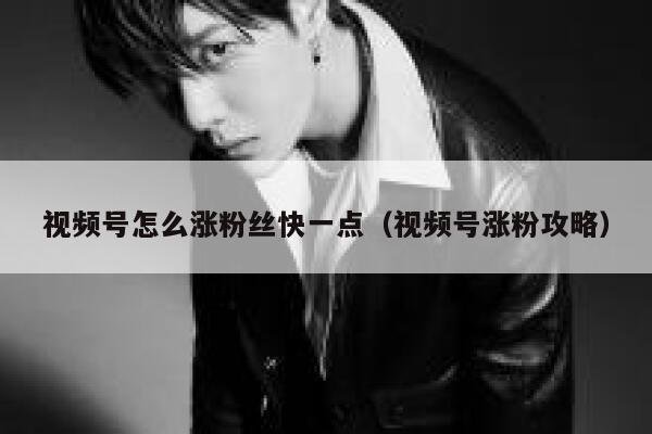 视频号怎么涨粉丝快一点（视频号涨粉攻略） 第1张