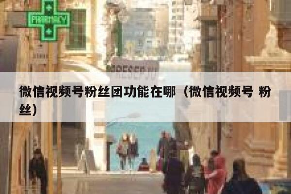 微信视频号粉丝团功能在哪（微信视频号 粉丝） 第1张