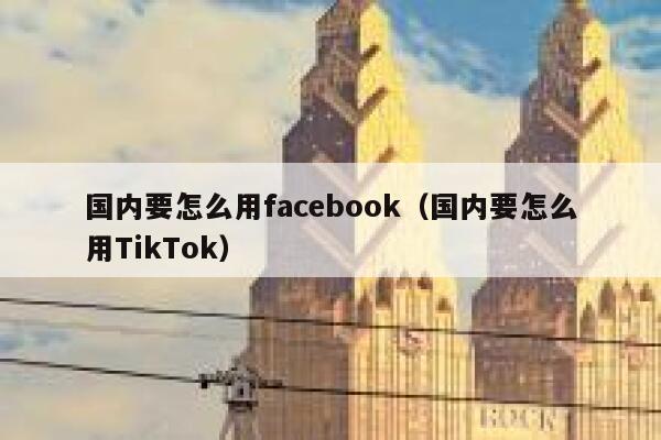国内要怎么用facebook（国内要怎么用TikTok） 第1张