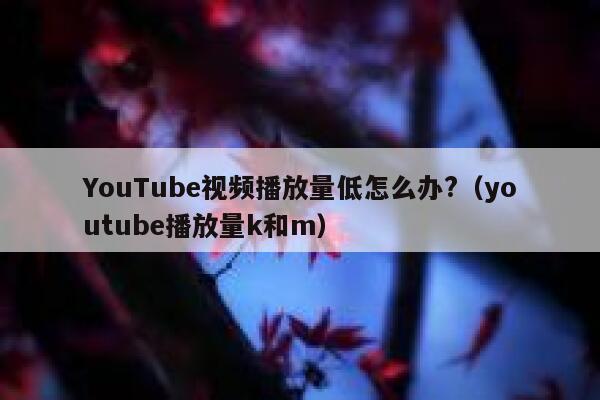 YouTube视频播放量低怎么办?（youtube播放量k和m） 第1张