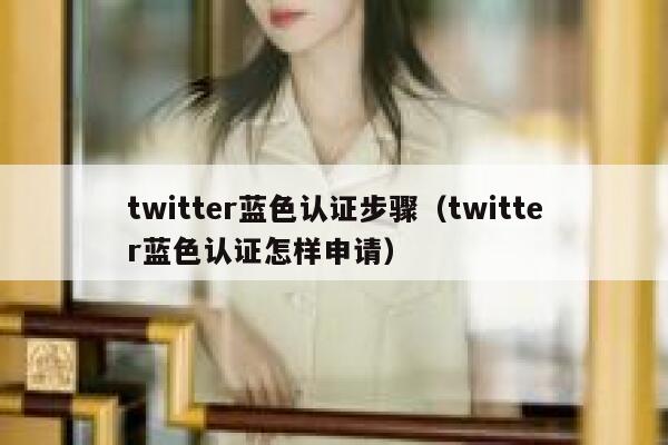 twitter蓝色认证步骤（twitter蓝色认证怎样申请） 第1张
