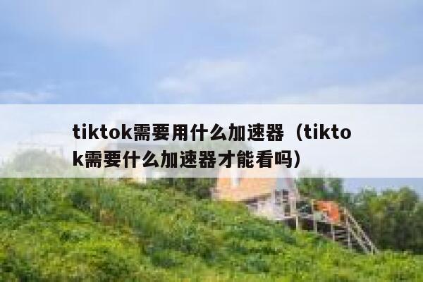 tiktok需要用什么加速器（tiktok需要什么加速器才能看吗） 第1张