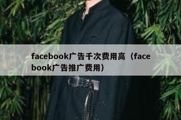 facebook广告千次费用高（facebook广告推广费用） 第1张