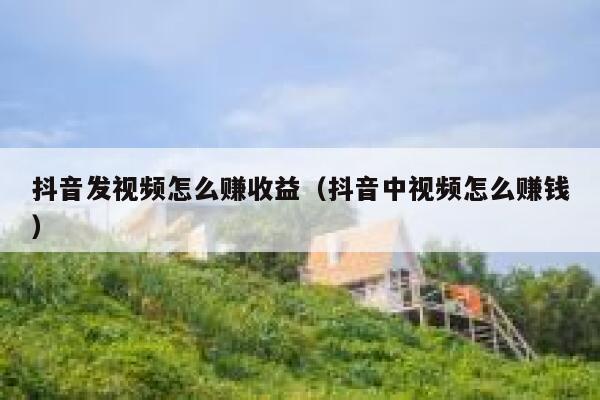 抖音发视频怎么赚收益（抖音中视频怎么赚钱） 第1张