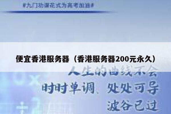 便宜香港服务器（香港服务器200元永久） 第1张