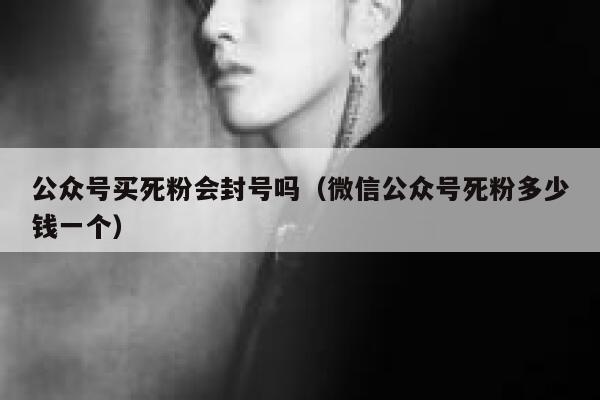 公众号买死粉会封号吗（微信公众号死粉多少钱一个） 第1张