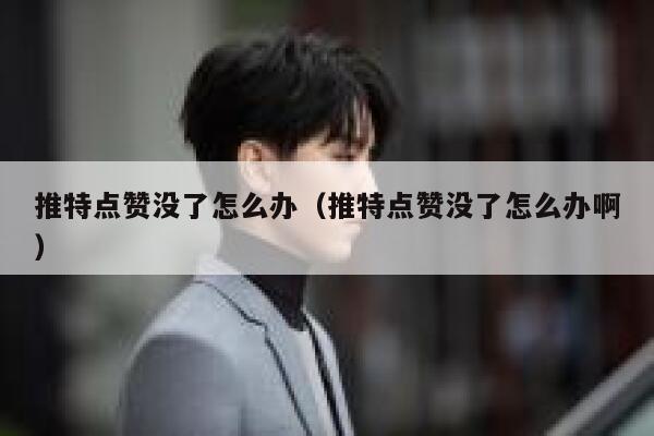 推特点赞没了怎么办（推特点赞没了怎么办啊） 第1张