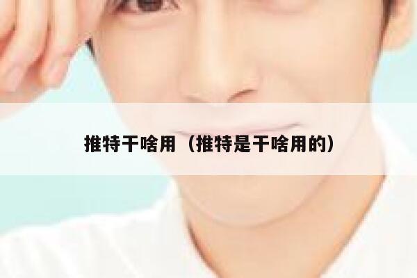 推特干啥用（推特是干啥用的） 第1张
