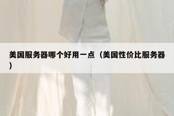 美国服务器哪个好用一点（美国性价比服务器） 第1张