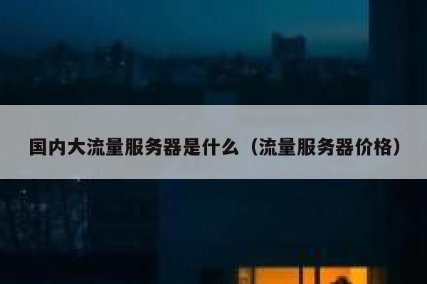 国内大流量服务器是什么（流量服务器价格） 第1张