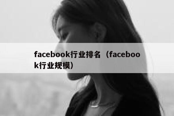 facebook行业排名（facebook行业规模） 第1张