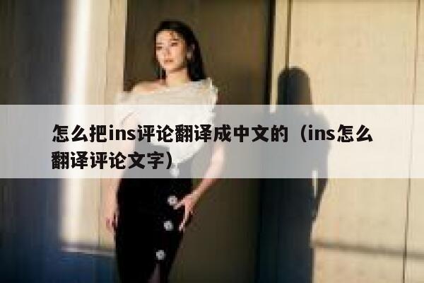 怎么把ins评论翻译成中文的（ins怎么翻译评论文字） 第1张