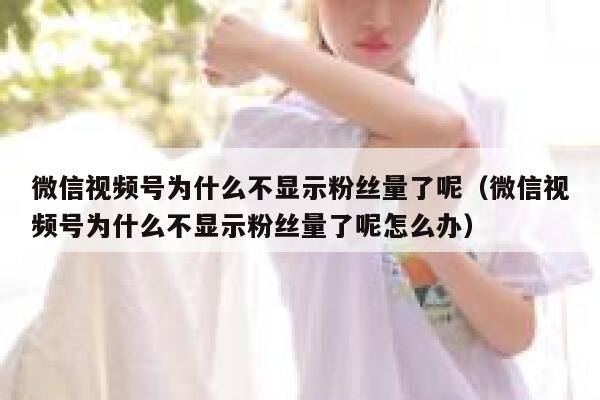 微信视频号为什么不显示粉丝量了呢（微信视频号为什么不显示粉丝量了呢怎么办） 第1张