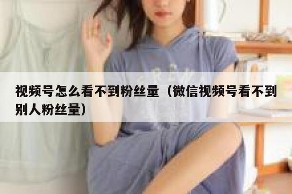 视频号怎么看不到粉丝量（微信视频号看不到别人粉丝量） 第1张