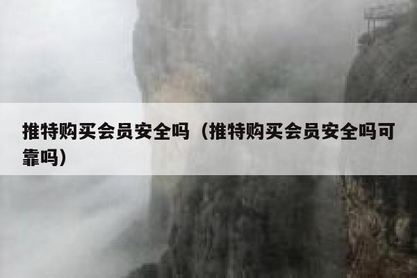 推特购买会员安全吗（推特购买会员安全吗可靠吗） 第1张