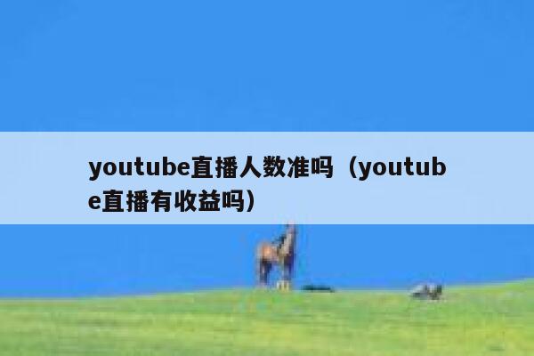 youtube直播人数准吗（youtube直播有收益吗） 第1张