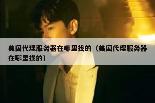 美国代理服务器在哪里找的（美国代理服务器在哪里找的） 第1张