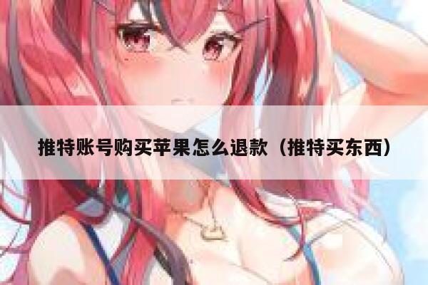 推特账号购买苹果怎么退款（推特买东西） 第1张