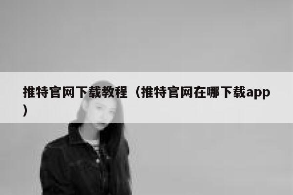 推特官网下载教程（推特官网在哪下载app） 第1张