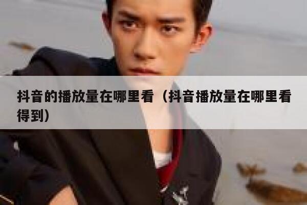 抖音的播放量在哪里看（抖音播放量在哪里看得到） 第1张