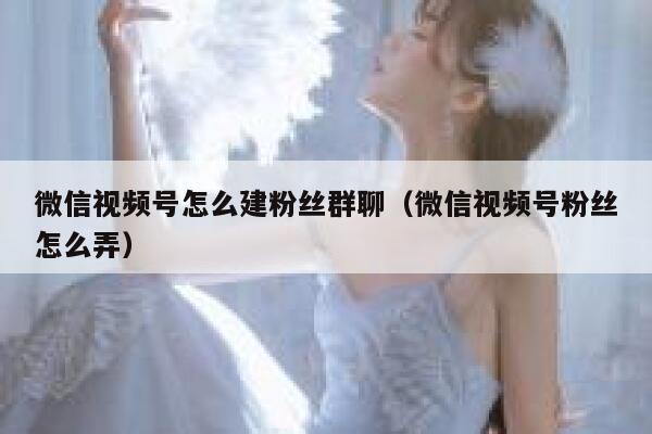 微信视频号怎么建粉丝群聊（微信视频号粉丝怎么弄） 第1张