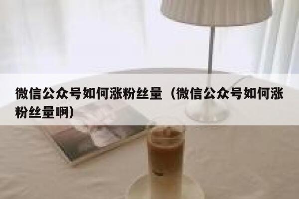 微信公众号如何涨粉丝量(微信公众号如何涨粉丝量啊) 第1张 微信公众号如何涨粉丝量(微信公众号如何涨粉丝量啊) 第1张