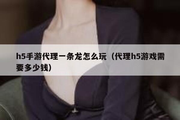 h5手游代理一条龙怎么玩（代理h5游戏需要多少钱） 第1张